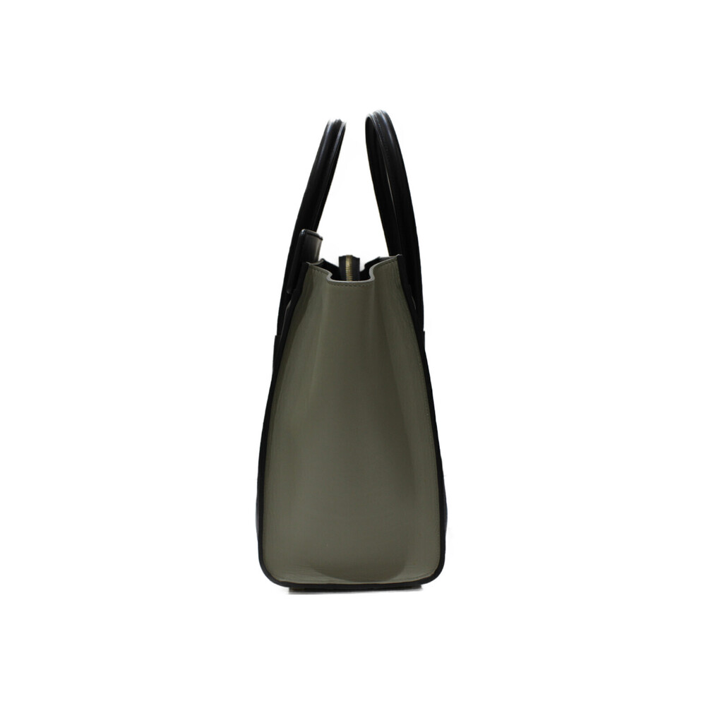 Celine Luggage Leather Handbag Black Gray Brown bag classic - Picture 3 of 7